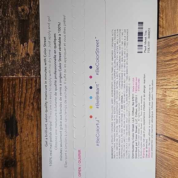 Color Street PLAID ABOUT YOU Real Nail Polish Strips - Picture 2 of 3